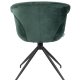 ZUIVER Mia spisebordsstol, med armlener - grnn flyelspolyester og sort metall