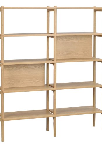 ROWICO Holton bogreol - natur egetrsfiner og egetr (140x166)