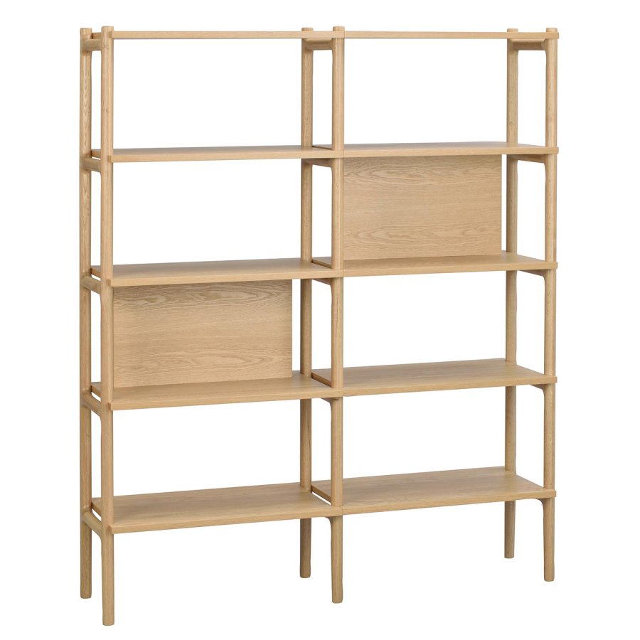 ROWICO Holton bogreol - natur egetrsfiner og egetr (140x166)