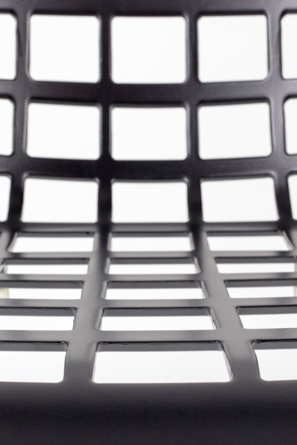 ZUIVER Albert Kuip hagestol, m armlener, stabelbar - sort aluminium