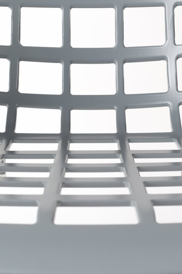 ZUIVER Albert Kuip hagestol, m armlener, stabelbar - lys gr aluminium