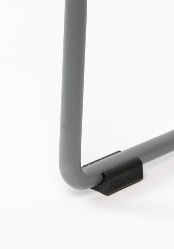 WHITE LABEL LIVING Tango spisebordstol, med armlener - gr polypropylen og stl