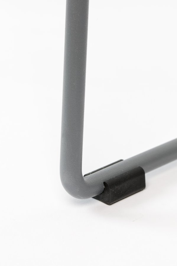 WHITE LABEL LIVING Tango spisebordstol, med armlener - gr polypropylen og stl