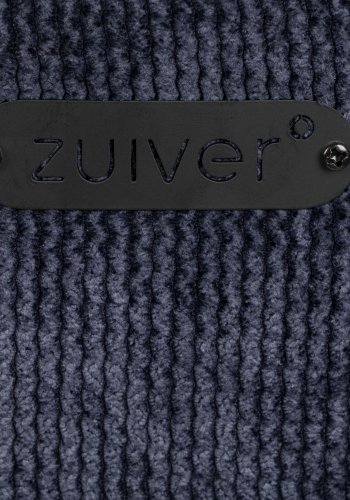 ZUIVER Benson spisebordsstol, med armlener - mrkebl flyelspolyester og sort stl