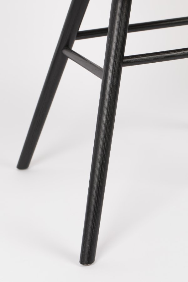 ZUIVER Albert Kuip Soft lnestol, m. armln - lysegr polyester og sort asketr