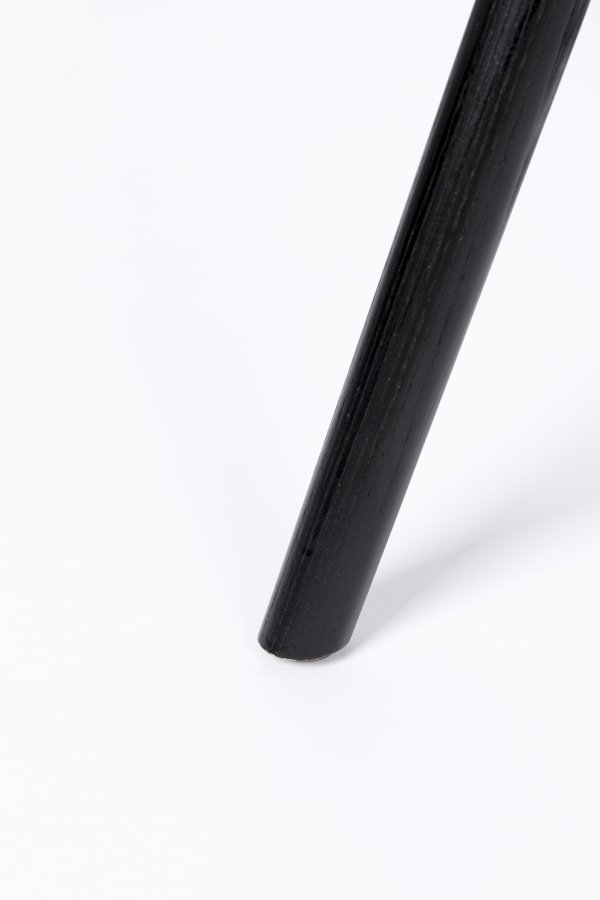 ZUIVER Albert Kuip Soft lnestol, m. armln - lysegr polyester og sort asketr