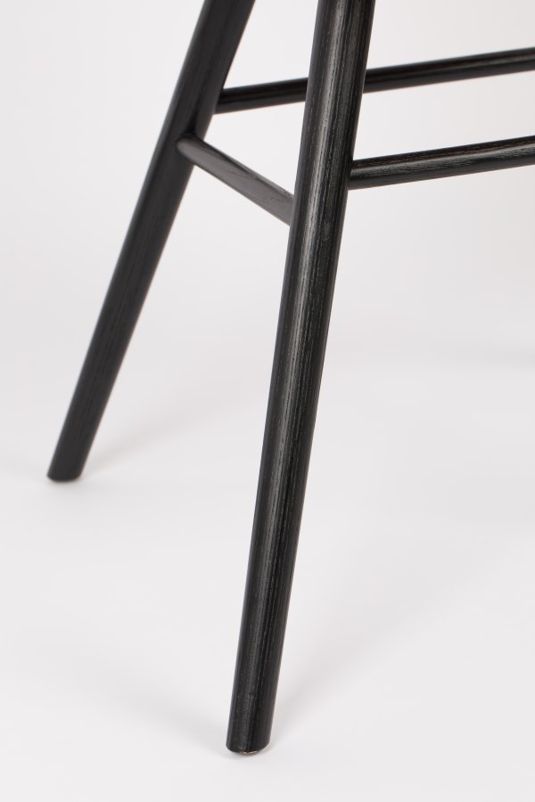 ZUIVER Albert Kuip Myk lenestol, med armlener - beige polyester og svart ask