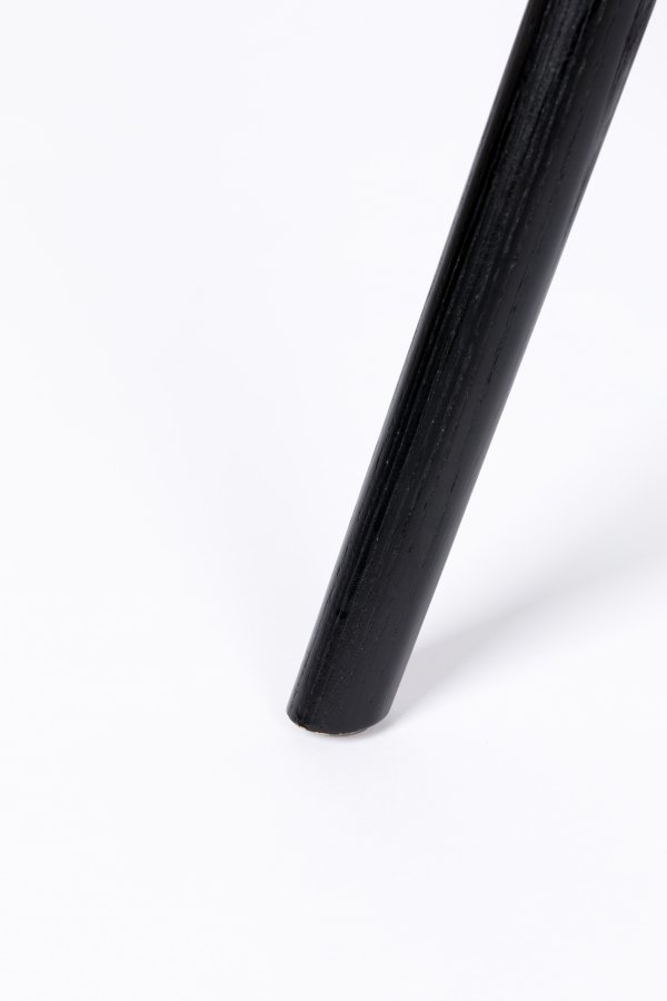 ZUIVER Albert Kuip Myk lenestol, med armlener - beige polyester og svart ask