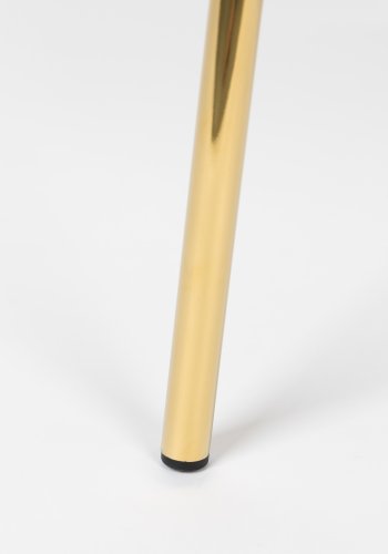 WHITE LABEL LIVING Jolien spisebordsstol, m armlener - mrkegrnn polyester/nylon og gullstl