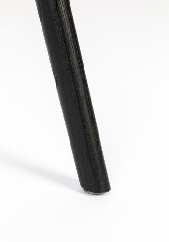 ZUIVER Albert Kuip spisebordstol, med armlener - sort plast og sort ask