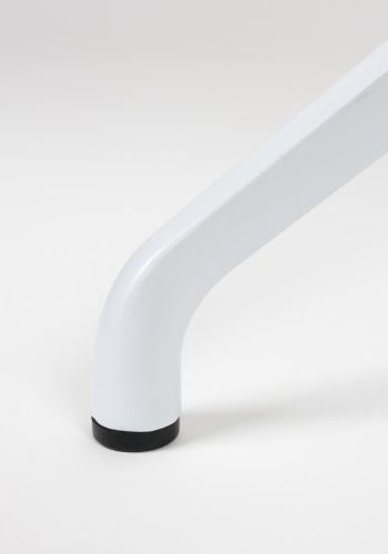 ZUIVER Albert Kuip spisebordsstol, med armlener og svingfunksjon - hvit polyester og hvit aluminium