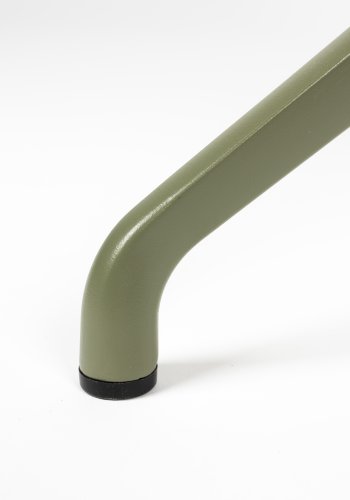 ZUIVER Albert Kuip spisebordsstol, med armlener og svingfunksjon - grnn polyester og grnn aluminium