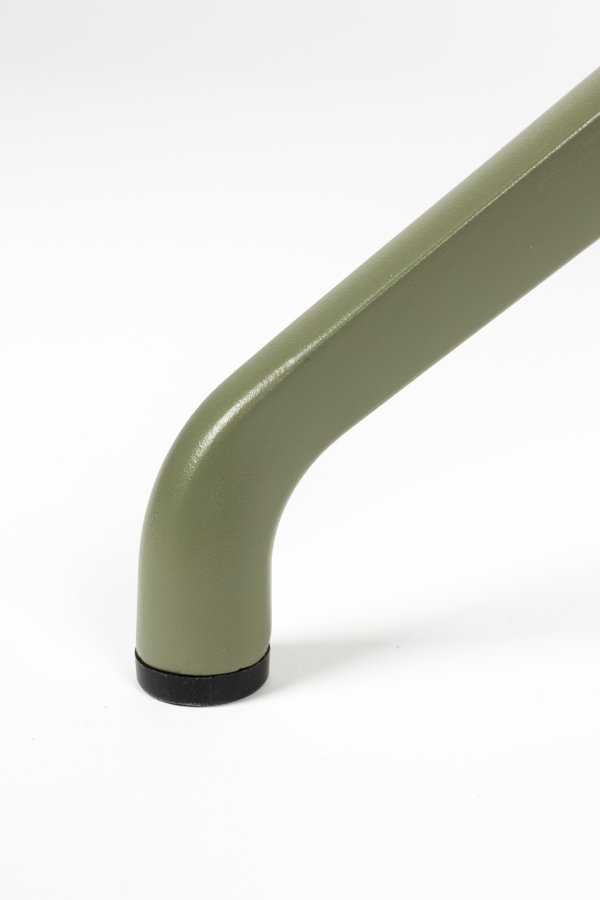 ZUIVER Albert Kuip spisebordsstol, med armlener og svingfunksjon - grnn polyester og grnn aluminium