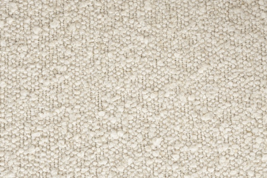 ZUIVER Doulton Svingstol, med armlener - naturlig polyakryl/polyester og sort stl