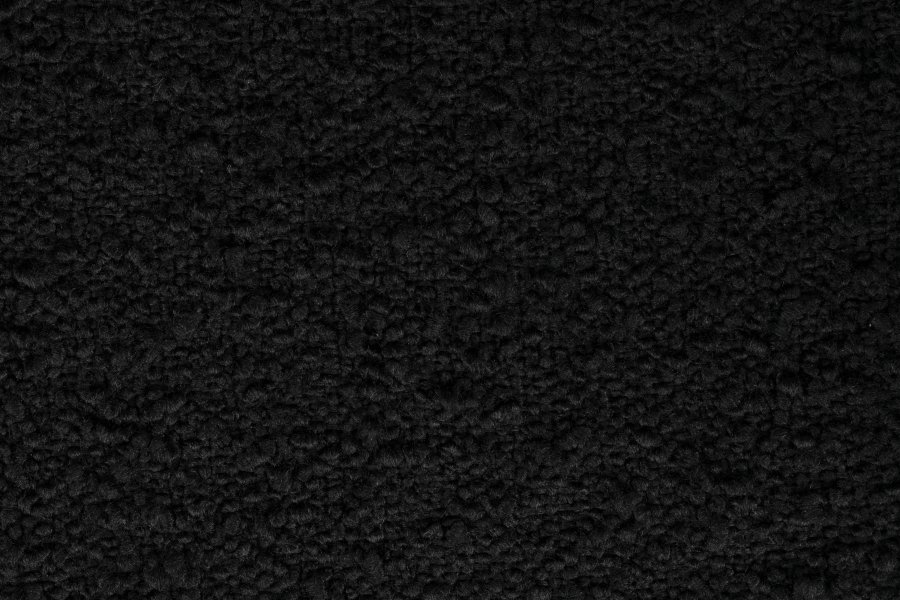 ZUIVER Doulton Svingstol, med armlener - sort polyakryl/polyester og sort stl