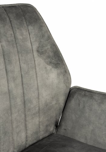 WHITE LABEL LIVING Jamie spisebordstol, m armlener - mose polyester og metall