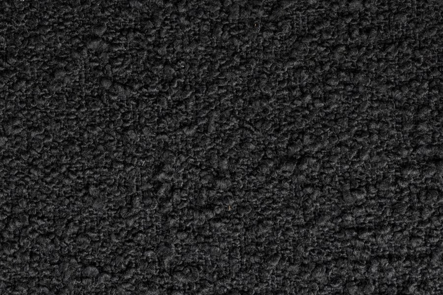 ZUIVER Flexback spisebordstol, m. armlen - svart bouclé og svart bketre