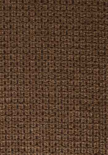 WHITE LABEL LIVING Daley spisebordstol, med armlen - beige/brun polyester og svart jern