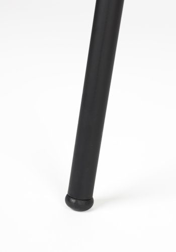 WHITE LABEL LIVING Bouton spisestuestol, stabelbar, m. armlen - off-white polyester og svart jern