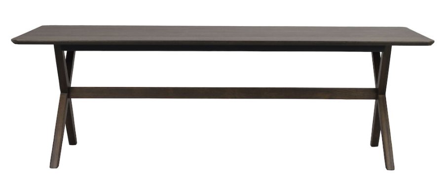 ROWICO Calverton spisebord, med uttrekk - brun eikefiner og eik (230x95)