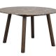 ROWICO Taransay spisebord, rundt - brun marmor og brun eik (125)