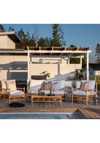 VENTURE DESIGN Cane hagebord, rektangulrt - naturlig bambus (70x120)