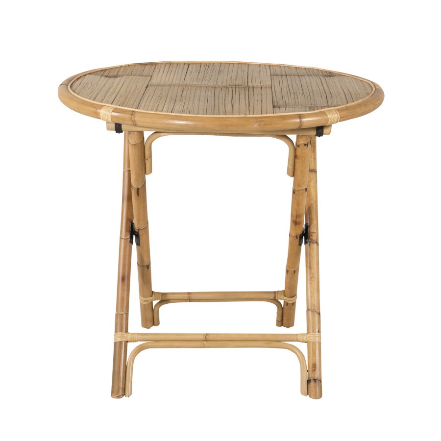 VENTURE DESIGN Cane hagebord, rundt - naturlig bambus (80)