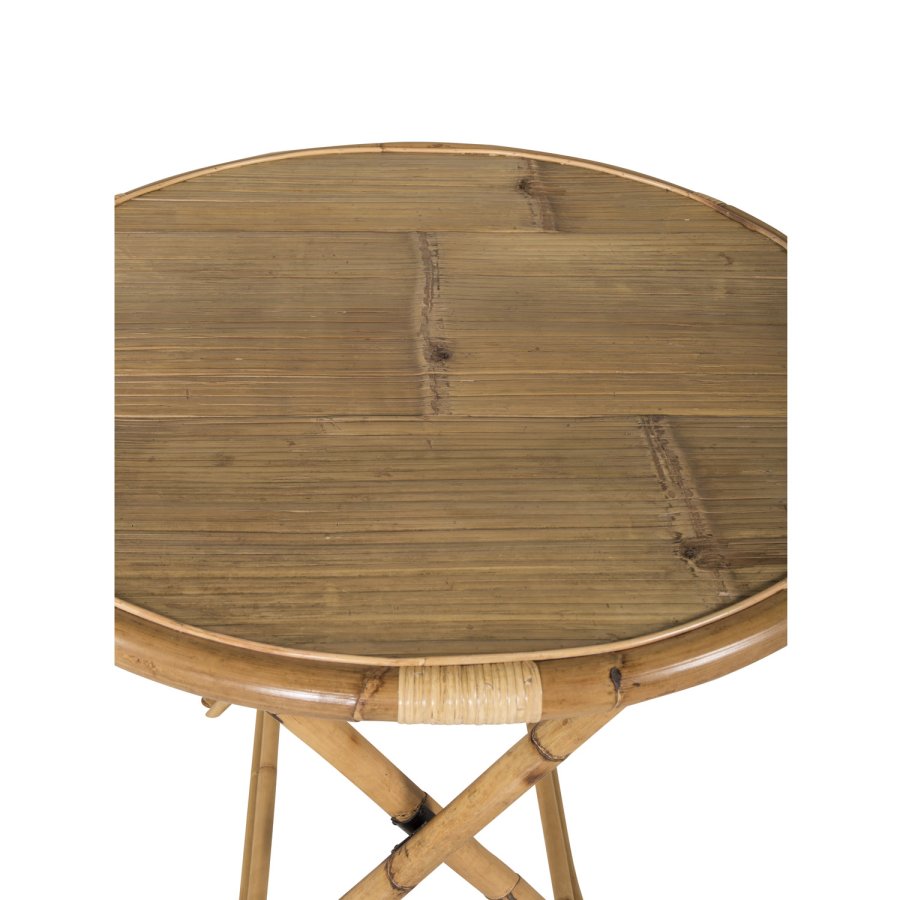 VENTURE DESIGN Cane hagebord, rundt - naturlig bambus (80)