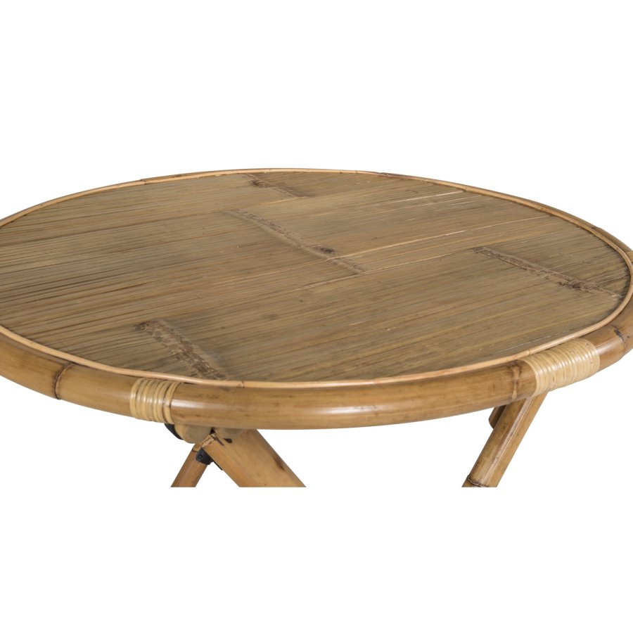 VENTURE DESIGN Cane hagebord, rundt - naturlig bambus (80)
