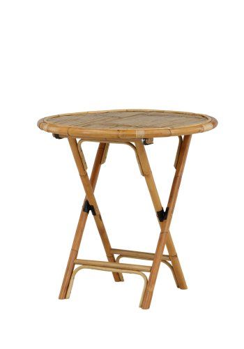 VENTURE DESIGN Cane havebord, rund - natur bambus (�80)