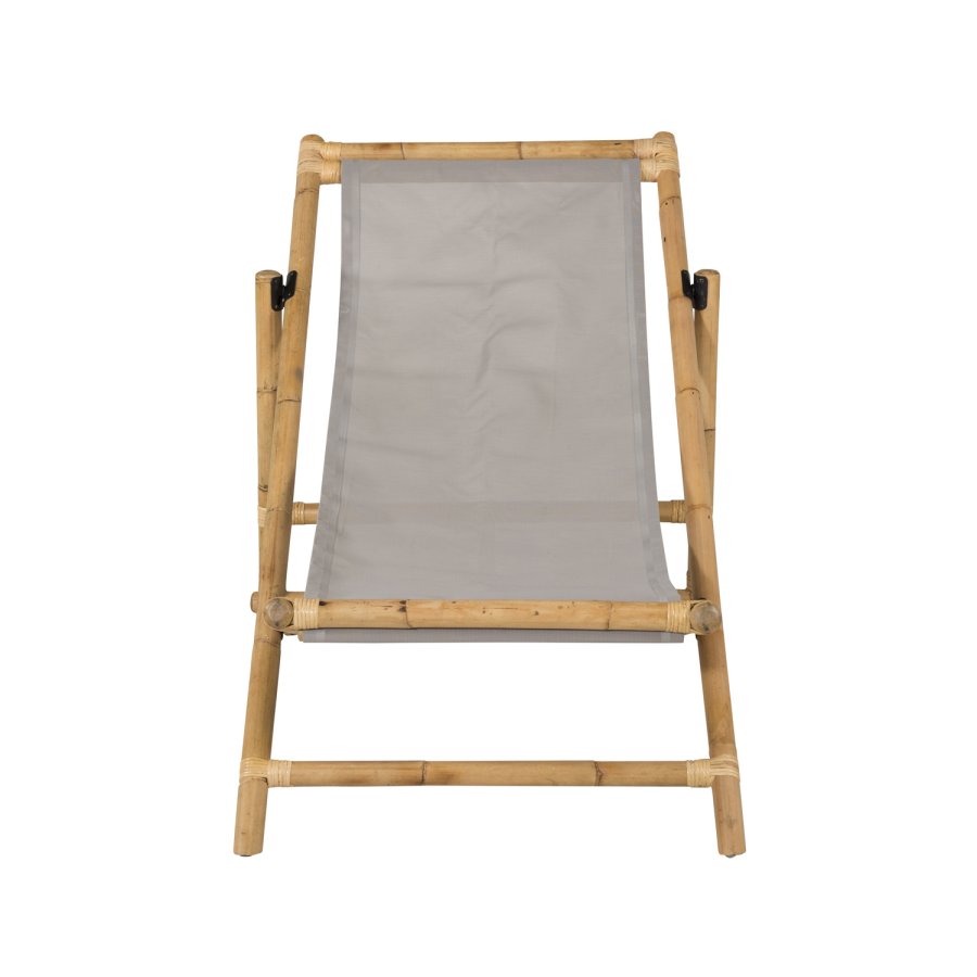 VENTURE DESIGN Cane fluktstol, sammenleggbar - gr polyester og naturlig bambus