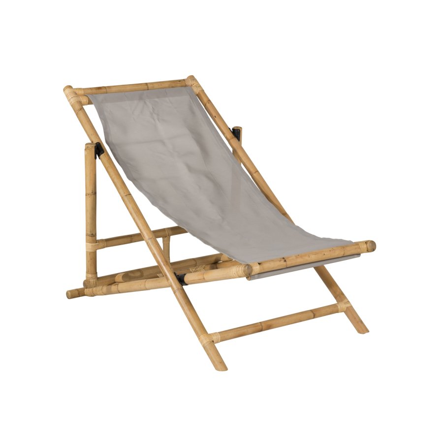 VENTURE DESIGN Cane fluktstol, sammenleggbar - gr polyester og naturlig bambus