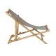 VENTURE DESIGN Cane fluktstol, sammenleggbar - gr polyester og naturlig bambus