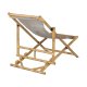 VENTURE DESIGN Cane fluktstol, sammenleggbar - gr polyester og naturlig bambus