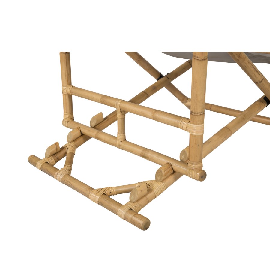 VENTURE DESIGN Cane fluktstol, sammenleggbar - gr polyester og naturlig bambus