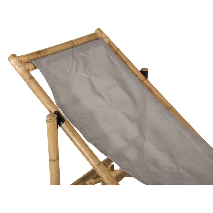 VENTURE DESIGN Cane fluktstol, sammenleggbar - gr polyester og naturlig bambus