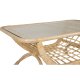 VENTURE DESIGN Moana Trdgrdsbord, med Hylla - Glas och Naturlig Bambu (95 x 60,5 cm)