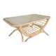 VENTURE DESIGN Moana Trdgrdsbord, med Hylla - Glas och Naturlig Bambu (95 x 60,5 cm)