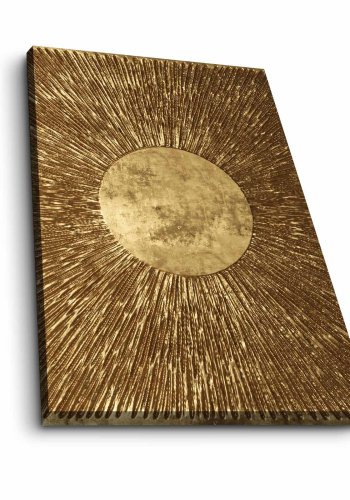 NORDVÄRK 4570NISC bilde, rektangulrt - gulllerret (70x45)