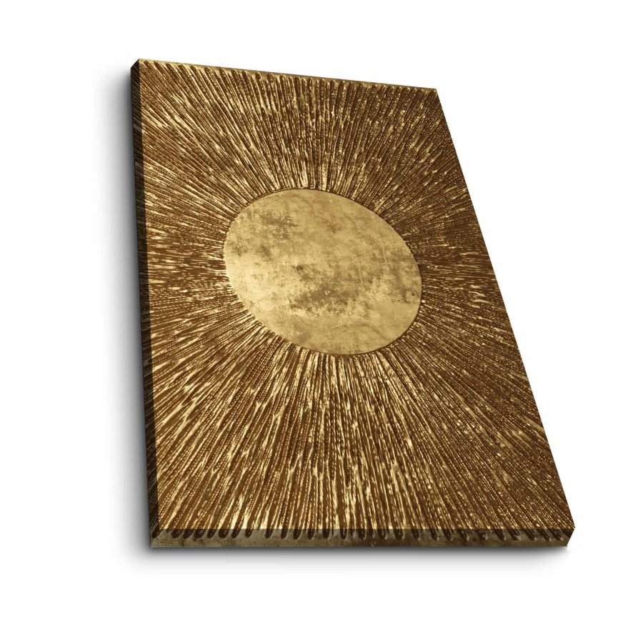 NORDVÄRK 4570NISC bilde, rektangulrt - gulllerret (70x45)