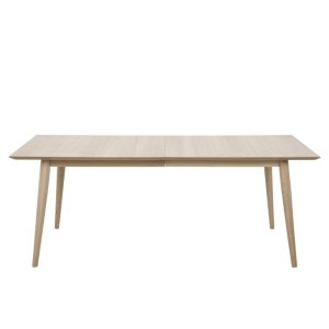 ACT NORDIC Century Spisebord - Naturfarvet tr, hvidpigmenteret eg, m. udtrk, rektangulr, (75x200x100)
