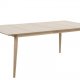 ACT NORDIC Century Spisebord - Naturfarvet tr, hvidpigmenteret eg, m. udtrk, rektangulr, (75x200x100)
