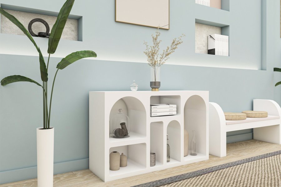 NORDV&Auml;RK Liva 120 - Hvit konsoll