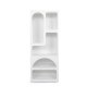 FUNZI LIVING Vens bokhylle - hvit melamin
