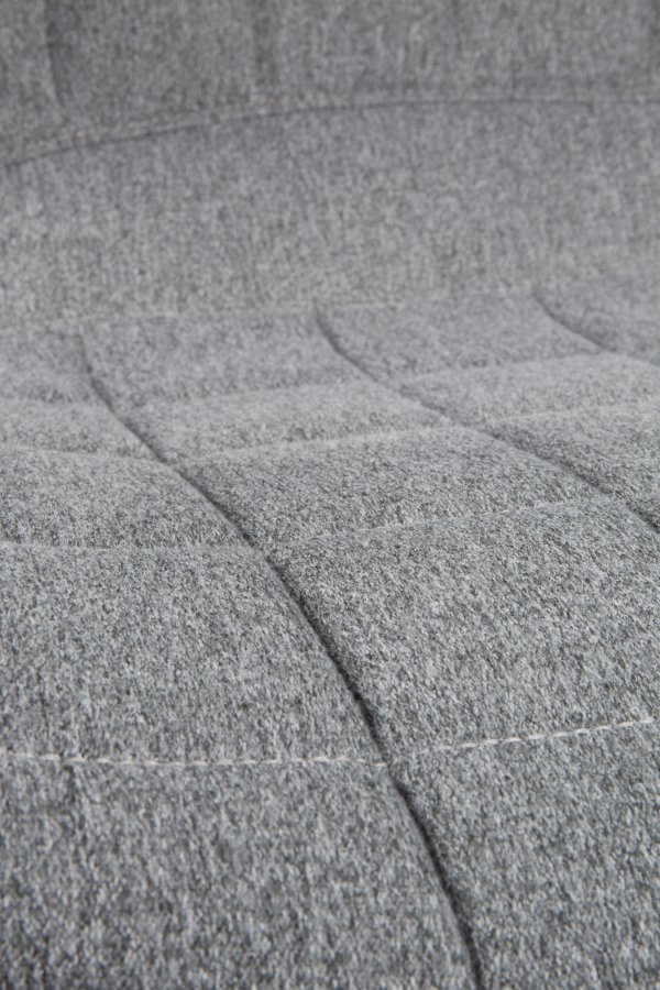 ZUIVER OMG kontorstol, hydejusterbar, med hjul - gr polyester og sort metall