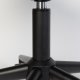 ZUIVER OMG kontorstol, hydejusterbar, med hjul - gr polyester og sort metall