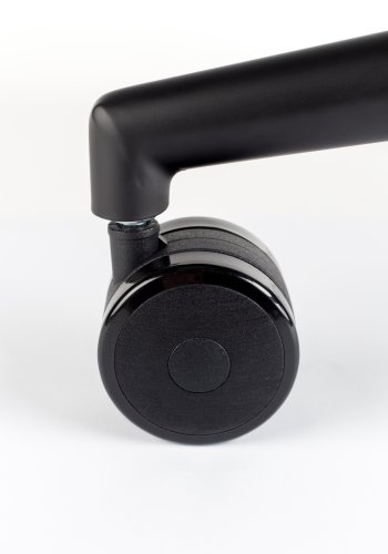 ZUIVER OMG kontorstol, hydejusterbar, med hjul - gr polyester og sort metall