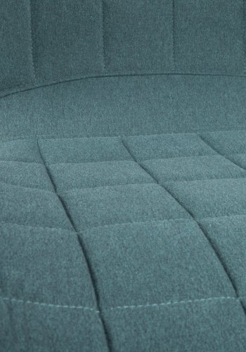 ZUIVER OMG kontorstol, hydejusterbar, med hjul - bl polyester og sort metall