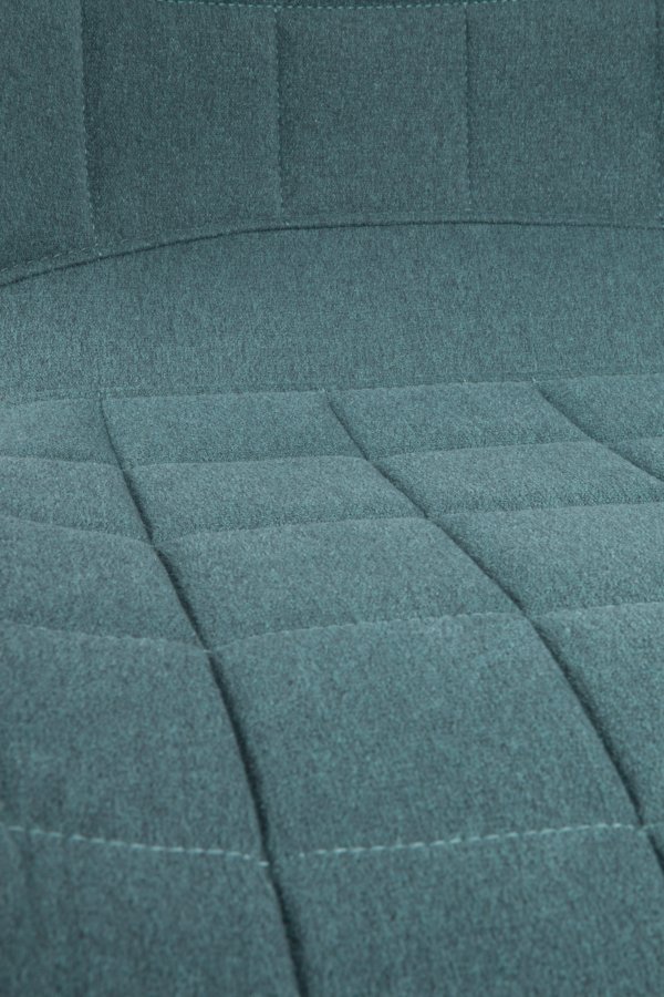 ZUIVER OMG kontorstol, hydejusterbar, med hjul - bl polyester og sort metall