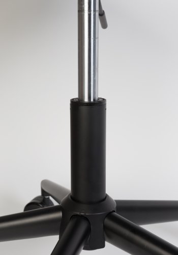 ZUIVER OMG kontorstol, hydejusterbar, med hjul - bl polyester og sort metall